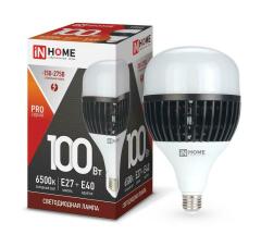 Лампа светодиодная Лампа светодиодная LED-HP-PRO 100Вт 230В E27 Е40 6500К 9500лм с адаптером E40 IN HOME 4690612035697