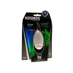 Лампа светодиодная Лампа светодиодная KOSMOS premium 3Вт свеча на ветру E14 230В 4500К Космос KLED3wCW230vE1445