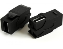 Розетки, модули, рамки Hyperline KJ1-USB-VA2-BK
