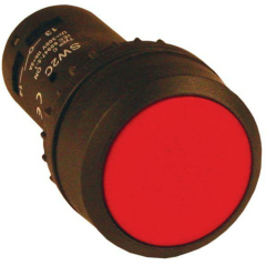 Передняя часть (головка) нажимной кнопки Кнопка SW2C-11 возвратная кр. NO+NC EKF sw2c-11s-r