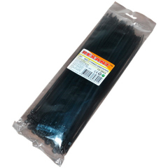 REXANT Хомут широкий nylon 8.0 х 300 мм 100 шт черный (07-0303)
