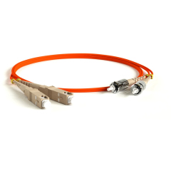 Патч-корды оптические Hyperline FC-D2-62-SC/PR-ST/PR-H-1M-LSZH-OR
