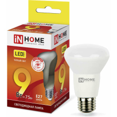 Лампа светодиодная Лампа светодиодная LED-R63-VC 9Вт 230В E27 3000К 810лм IN HOME 4690612024301
