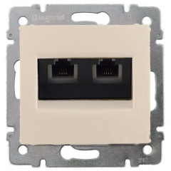 Розетки антенные, информационные, коммуникационные Legrand Valena Крем Розетка ТЛФ 2-ая (774339)