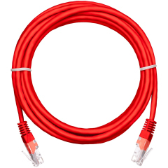 Патч-корды медные NETLAN EC-PC4UD55B-BC-PVC-010-RD-10