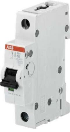 Выключатель автоматический модульный ABB S201 Автоматический выключатель 1P 10A (B) 6kA (2CDS251001R0105)