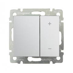 Выключатели, переключатели и диммеры Legrand Valena Бел Светорегулятор нажимной 40-600W для л/н и обмоточных т-ров (770074)