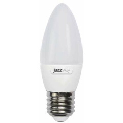 Лампа светодиодная Лампа светодиодная PLED-SP C37 9Вт свеча 3000К тепл. бел. E27 820лм 230В JazzWay 5001923A
