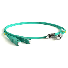 Патч-корды оптические Hyperline FC-D2-503-SC/PR-ST/PR-H-20M-LSZH-AQ