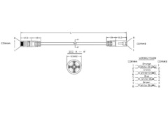 Hyperline PC-LPM-UTP-RJ45-RJ45-C5e-0.3M-LSZH-YL