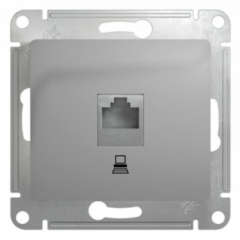 Schneider Electric Glossa Алюминий Розетка компьютерная RJ45 кат.5E (GSL000381K)