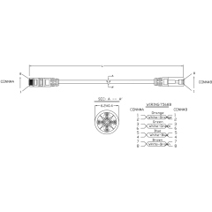 Hyperline PC-LPM-UTP-RJ45-RJ45-C6-5M-LSZH-BL