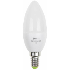 Лампа светодиодная Лампа светодиодная PLED-ECO-C37 5Вт свеча 3000К тепл. бел. E14 400лм 220-240В JazzWay 1036834A