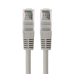 Шнур коммутационный, патч-корд U/UTP RJ45-RJ45, CAT 5e, LSZH серый, 1м REXANT (18-8002)