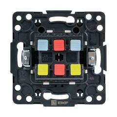 Переключатель проходной 2-кл. Стокгольм 10А механизм черн. PROxima EKF EZV10-027-10