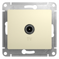 Schneider Electric Glossa Беж TV Розетка одиночная 1DB (GSL000291)