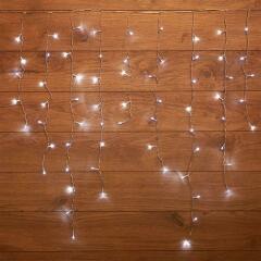 Освещение иллюминационное Гирлянда светодиодная "Бахрома" 3х0.8м 200LED бел. 16Вт IP20 провод прозр. ПВХ Neon-Night 255-065
