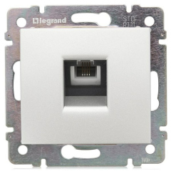 Legrand DIY Valena Алюм Розетка ТЛФ 1-ая (694347)