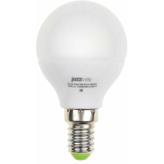 Лампа светодиодная Лампа светодиодная PLED-ECO-G45 5Вт шар 4000К бел. E14 400лм 220-240В JazzWay 1036926A