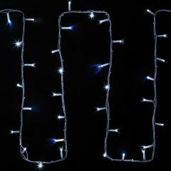 Освещение иллюминационное Гирлянда модульная "Дюраплей LED" 20м 200LED мерцающий "Flashing" (каждый 5-й диод) бел. провод бел. каучук Neon-Night 315-185