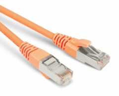 Патч-корды медные Hyperline PC-LPM-STP-RJ45-RJ45-C5e-1M-LSZH-OR