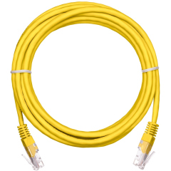 Патч-корды медные NETLAN EC-PC4UD55B-BC-PVC-010-YL-10