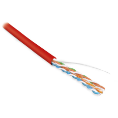 Кабели Ethernet Hyperline UUTP4-C5E-S24-IN-LSZH-RD-305