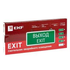 Светильник аварийно-эвакуационный EXIT-101 односторонний LED Basic EKF EXIT-SS-101-LED